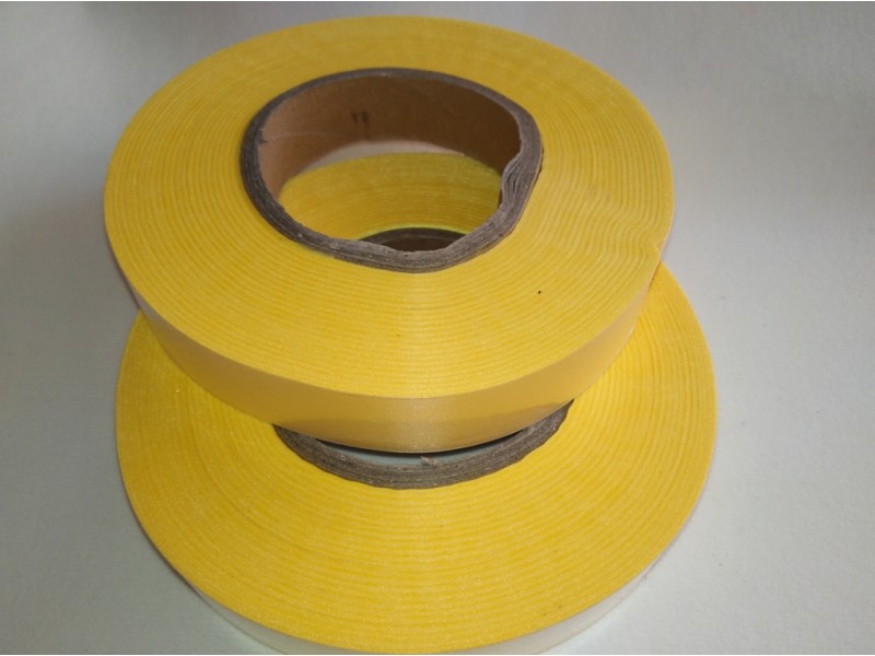 Yellow reflective tape for clothes 25 mm/100m roll